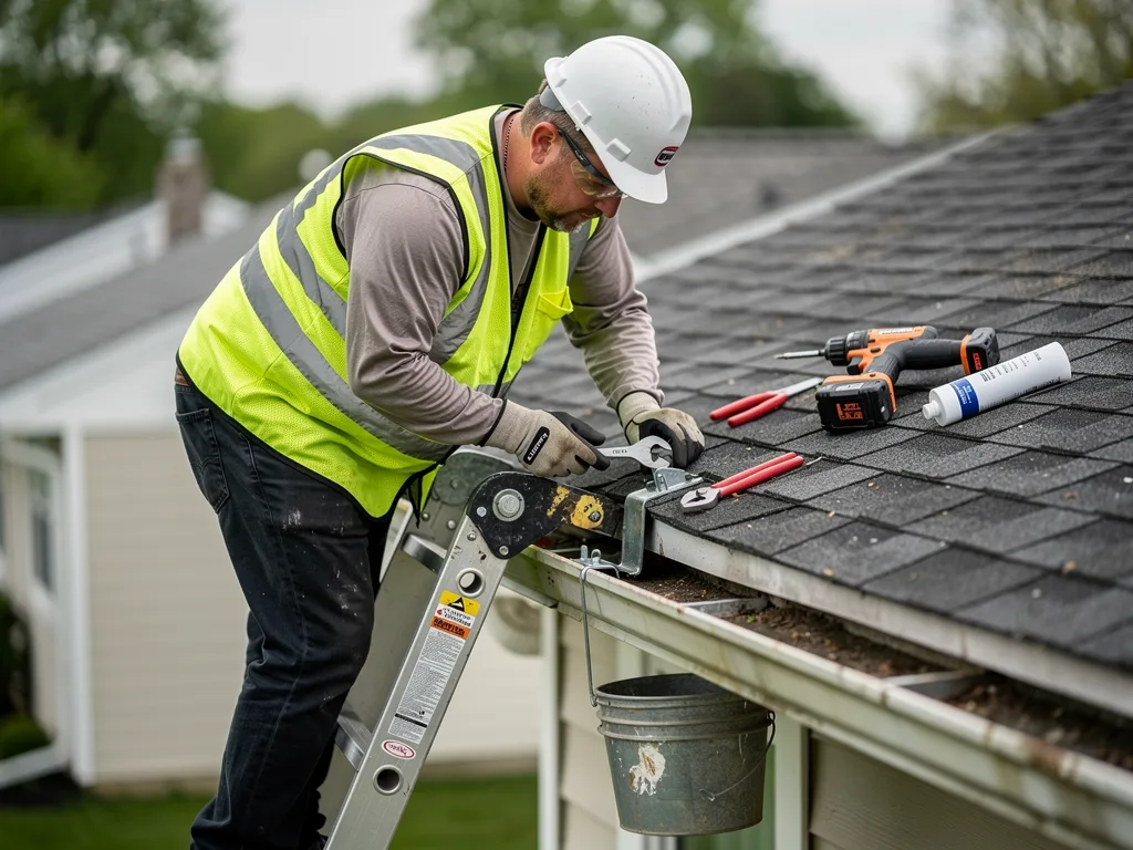 Storm Damage Gutter Repair